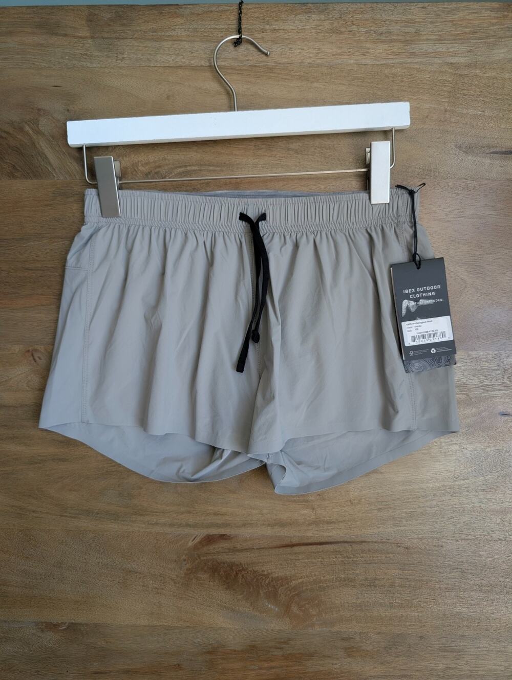 NWT Ibex Springbok Shorts Womens XS Granite Gray Athleisure Hiking SH0098-4152